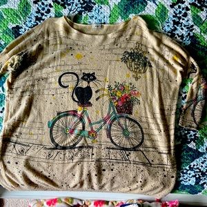 Fun and funky sweater.